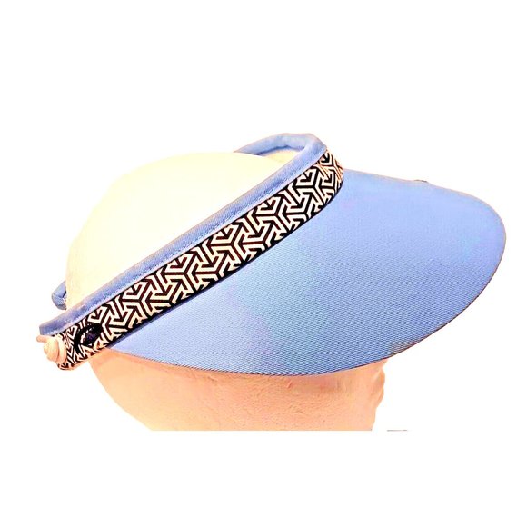 Golf Visor Adult Baby Blue Hill Country Golf Club Strapback Cap by Pukkaing.com - Picture 6 of 8